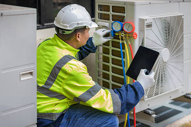 Professional Air Duct Cleaning technician working in Wagontown, PA